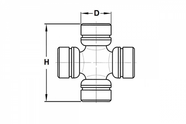 434.7555-2201025 крестовина карданного вала